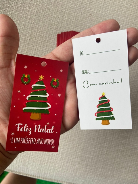 Kit 100 adesivo Feliz Natal 3, 5 cm frete gratis