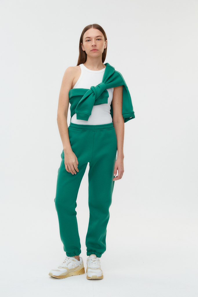 Pantalon verde jade hotsell