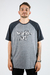 Camiseta Oversized Tag Federal Art - Cinza - 12003