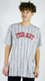 Camiseta Oversized Baseball Federal Art Cinza - 12274