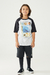 Camiseta Juvenil Summer Waves Federal Art Mescla Claro - 61060