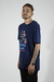 Camiseta Oversized Game Mood Federal Art - Azul - 12264 na internet