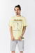 Camiseta Oversized Just Relax Federal Art Amarelo - 12217