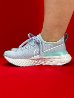 Nike React Flyknit Azul Bebe Nacional Premium