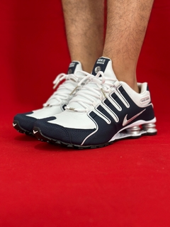 Nike shox nz 4 molas branzo azul marinho nacional - comprar online