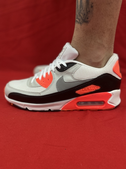 Air max 90 branco com cheap laranja