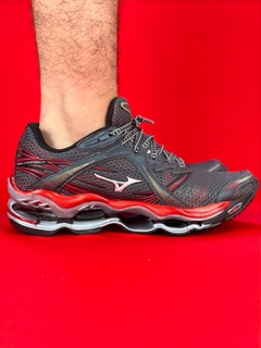 Mizuno prophecy 1 cinza vermelho nacional premium - comprar online