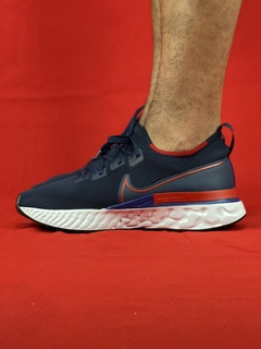 Nike Azul/Vermelho React Flyknit