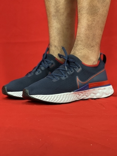 Nike Azul/Vermelho React Flyknit - comprar online