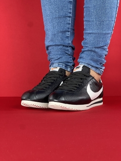 Nike Cortez preto branco nacional - comprar online