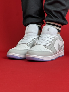 Air Jordan 1 Low Cinza Com Branco Nacional S - comprar online