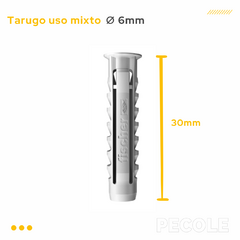 Tarugo Fischer 6mm + Tornillos TMF - Pecole