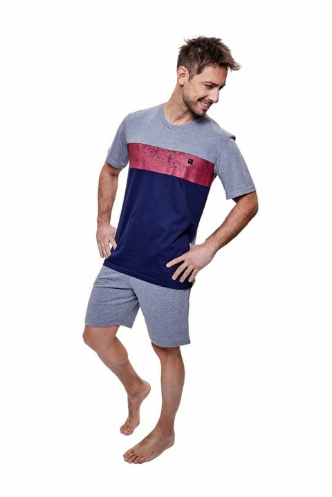Pijama de verano para hombre 100 Algod n Eyelit art. 1939