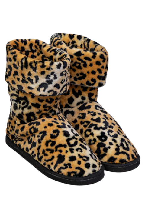 Pantuflas botitas piel peluche Bianca Secreta 24570