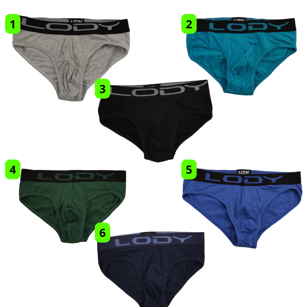 Slip Liso Algodon Y Lycra Lody Men Art. 757