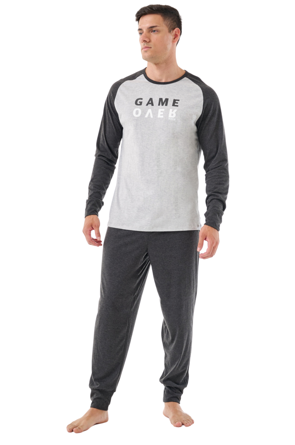 Pijama invierno hombre algodon jersey Roko s 2291