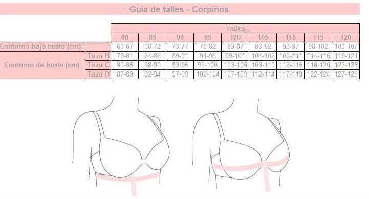 Talle corpiño 34 c new arrivals