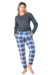 Pijama invierno para dama juvenil escocés Mariené (art. 2007) - comprar online