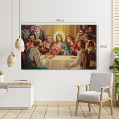 A Ultima Ceia Jesus Mosaico Azulejos 15 Peças 60x100cm - comprar online