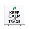 Azulejo Keep Calm and Trade Operadores da Bolsa de Valores