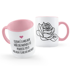 Caneca A Melhor Mãe Tem a(o) Melhor Filha(o) do Mundo Presente