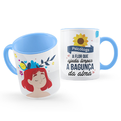 Caneca Psicóloga Ajuda na Bagunça da Alma