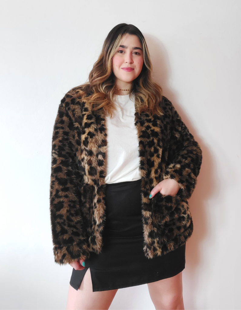 Casaco pelo animal print sales