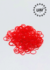 Elástico Silicone Grosso Vermelho - Aprox. 180 unidades - comprar online