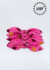 Scrunchie Estrelado Rosa - 05 unidades - Loop Pet Store | Acessórios de qualidade para pet shops.