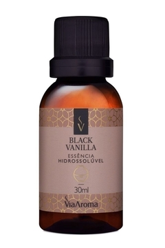 Essência Hidrossolúvel Black Vanilla –30ml Via Aroma