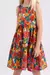 VESTIDO TRICOLINE FLORAL TROPICAL BUGBEE - comprar online