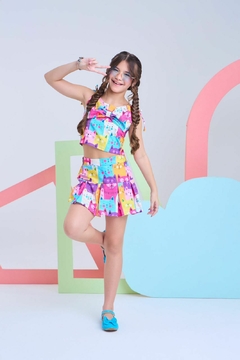 Conjunto Short Saia Sara - Gatinhos na internet