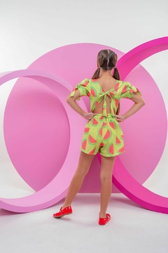 Macaquinho Luna Melancia A.R Kids Moda Infantil