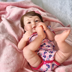 Bebe Reborn Menina Cabelo Fio a Fio Baby - loja online