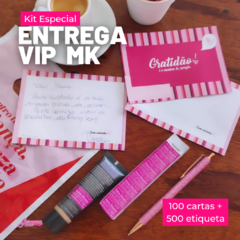 Kit Entrega VIP MK - 100 cartas & 500 etiquetas