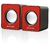 Caixa de som 3w Rms 2.0 USB - Vermelha - Multilaser SP197
