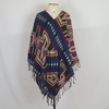 Poncho Com Capuz e Bolso Estilo Capa de Xale Étnico Unissex Hippie e Boho