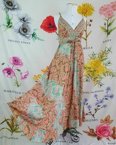 Vestido Feminino Boho Chic Longo com Estampa Floral