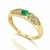 Anel Classic Ouro 18k Esmeralda e Diamantes Naturais