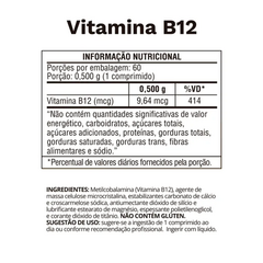 VITAMINA B12 500MG 60 COMPRIMIDOS (OCEANDROP) na internet