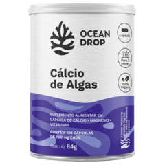 CALCIO DE ALGA COM 120 CÁPSULAS OCEAN DROP