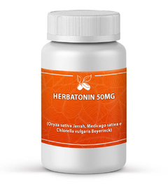 HERBATONIN (Oryza sativa Jarrah, Medicago sativa e Chlorella vulgaris Beyerinck) 50MG CÁPSULAS