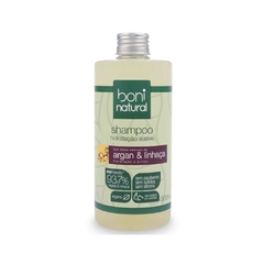 SHAMPOO ARGAN E LINHAÇA HIDRATAÇÃO SUAVE ( BONI NATURAL )