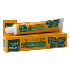 CREME DENTAL HORTELÃ E CÚRCUMA 90G (BONI NATURAL)