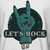 Camiseta de rock Let's Rock