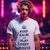 Camiseta para DJs em algodão peruano "Keep Calm and Play Deep House"