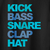 Camiseta para djs produtores | Kick, bass, snare, clap and hat.