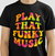 Camiseta hippie de música. Play that funky music!