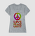 Camiseta hippie: Amor, paz e união. - comprar online