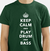 Camiseta de Música Eletrônica: Keep Calm and Play Drum and Bass!